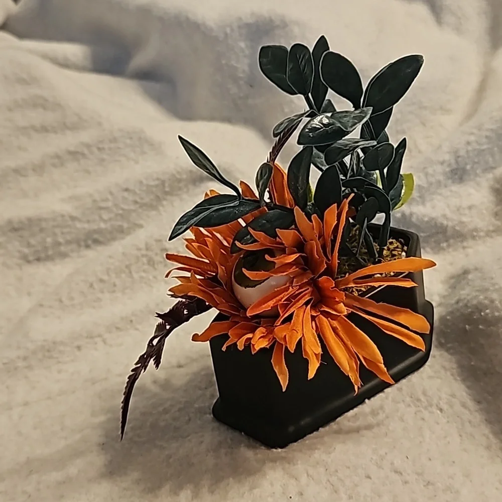 Target DISCONTINUED Coffin Shaped Vase with Fake Plants